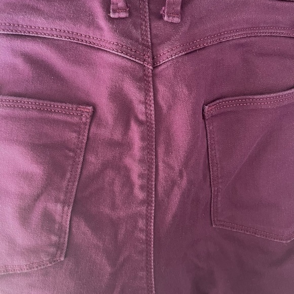 Maroon marks & Spenser skinny plus size pants size 14 - Picture 8 of 8